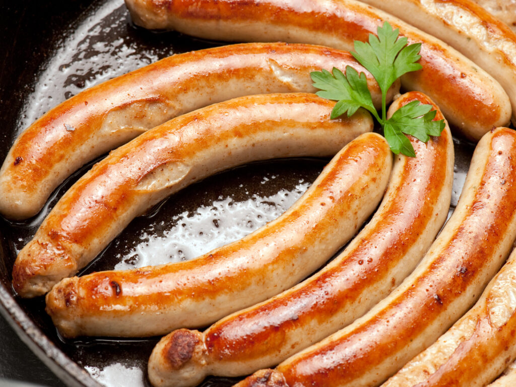 Bratwurst mit Sülze (Kulmbacher Art)