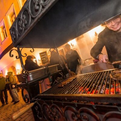 Bamberg: die Aktion "Lichthöfe" in Bambergs lebendiger Mitte