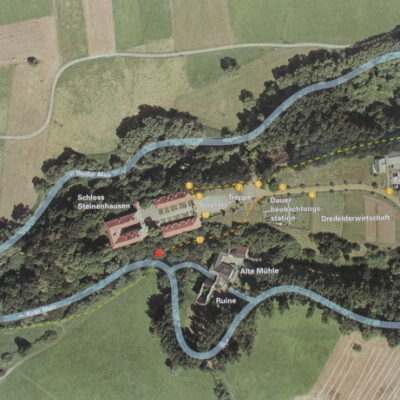Steinenhausen (Kulmbach): Mainzusammenfluss und Schloss Steinenhausen