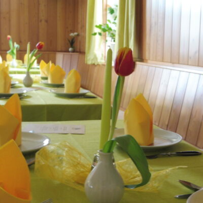 Stilvoll speisen in der Waldgaststätte Steinhaus. Foto: privat