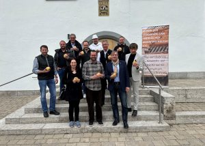 Pressekonferenz zum Bratwurstgipfel 2023 in Pegnitz.