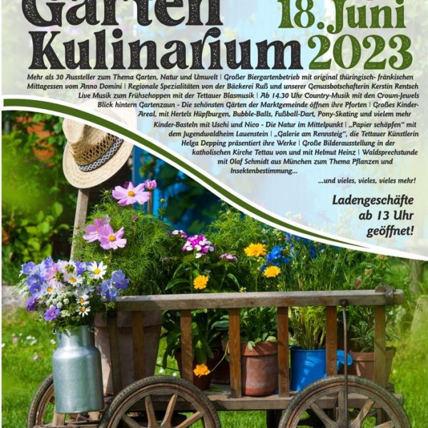 Erstes Gartenkulinarium in Tettau.